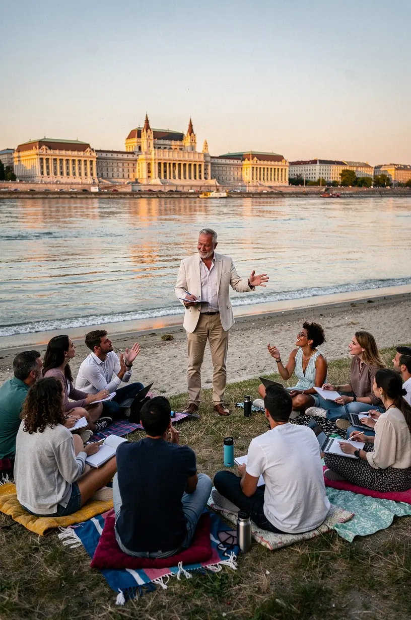 Kéz tart egy okostelefont, amelyen megnyílt egy pénzügyi alapokat bemutató blogcikk