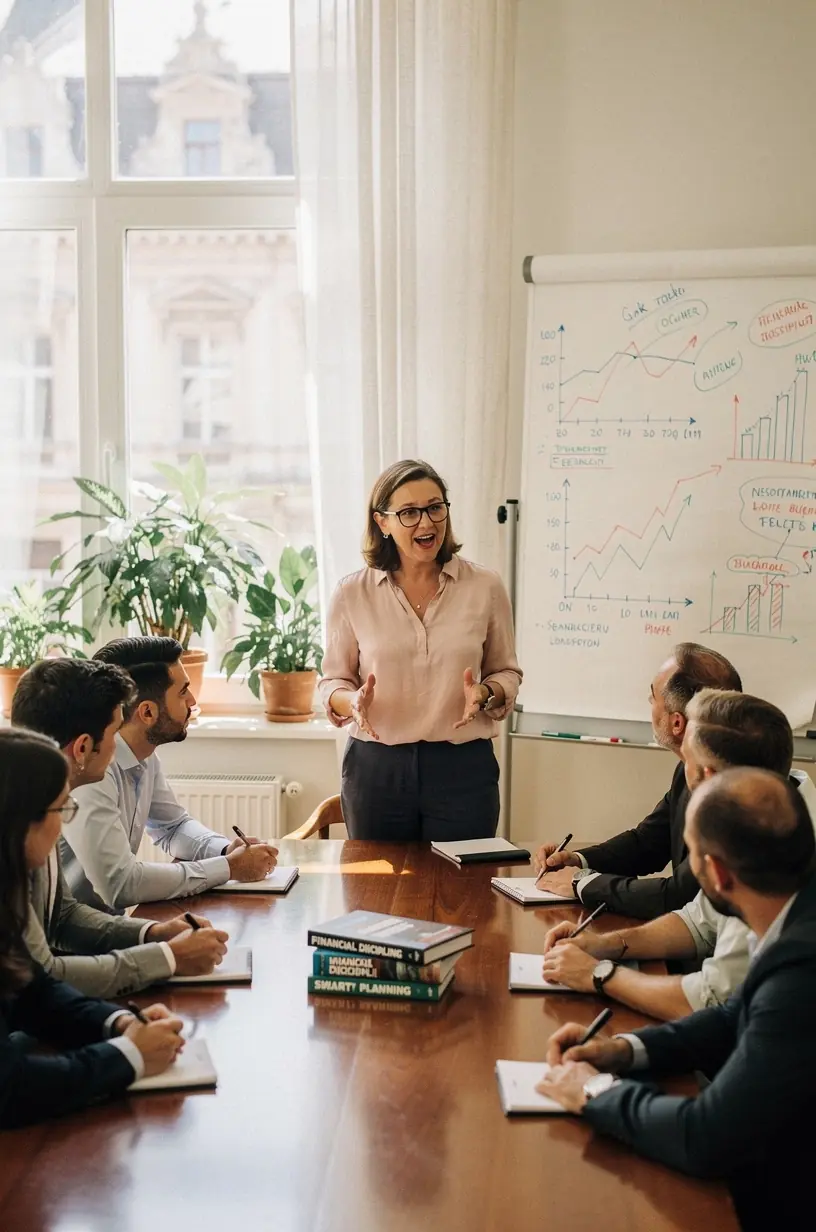 Személyes pénzügyi blog honlapjának kezdőoldala laptop képernyőjén